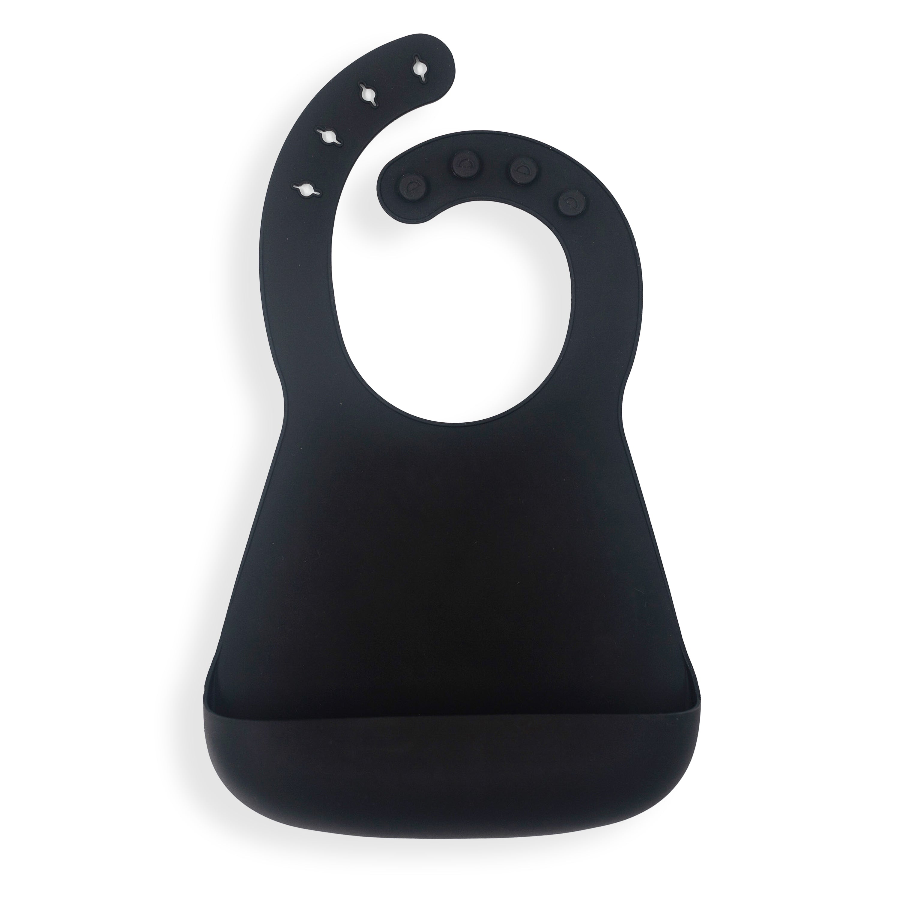 Silicone Bib - Cinder Black