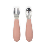 Fork and Spoon Set - Pale Terracotta