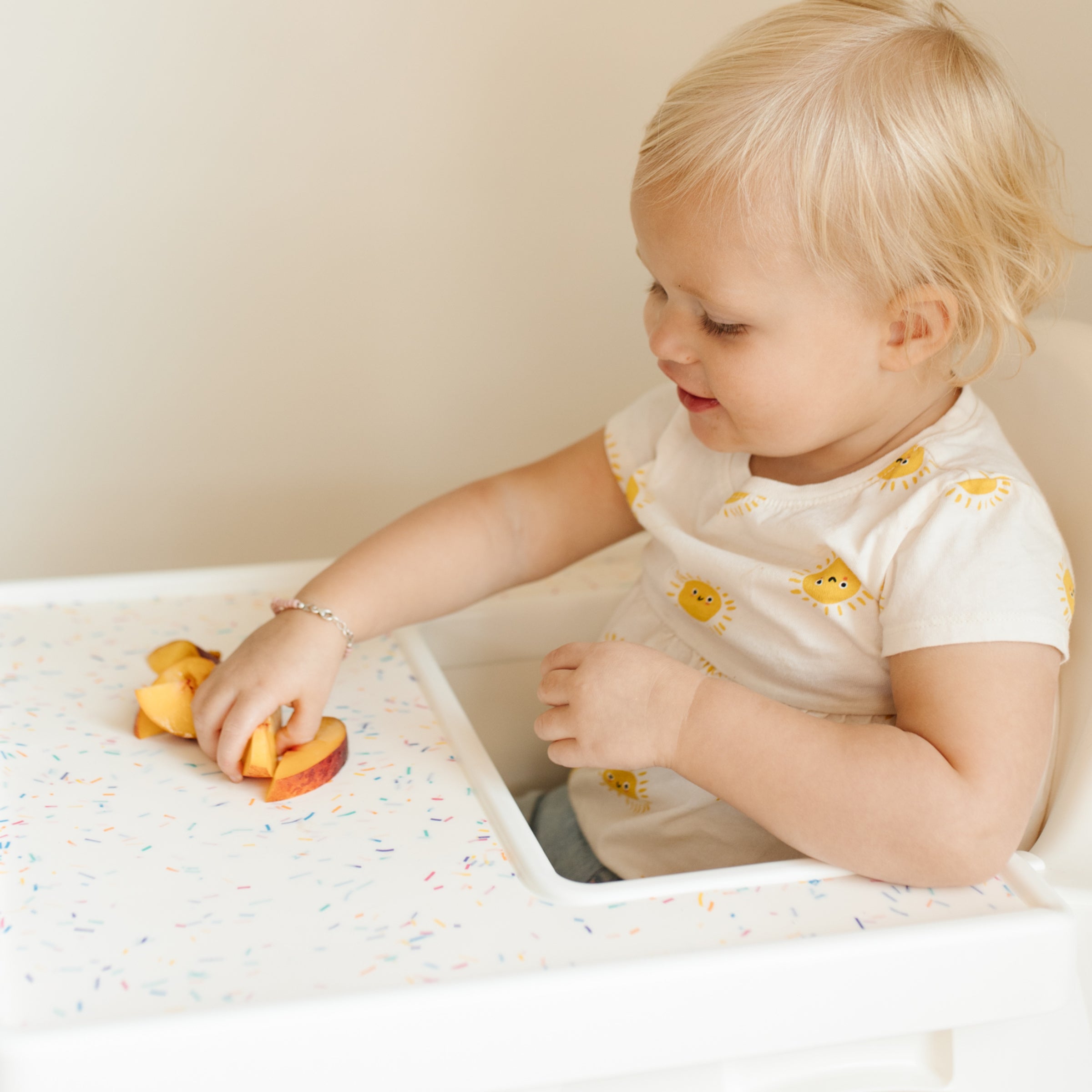 IKEA Highchair Silicone Placemat - Rainbow Sprinkles