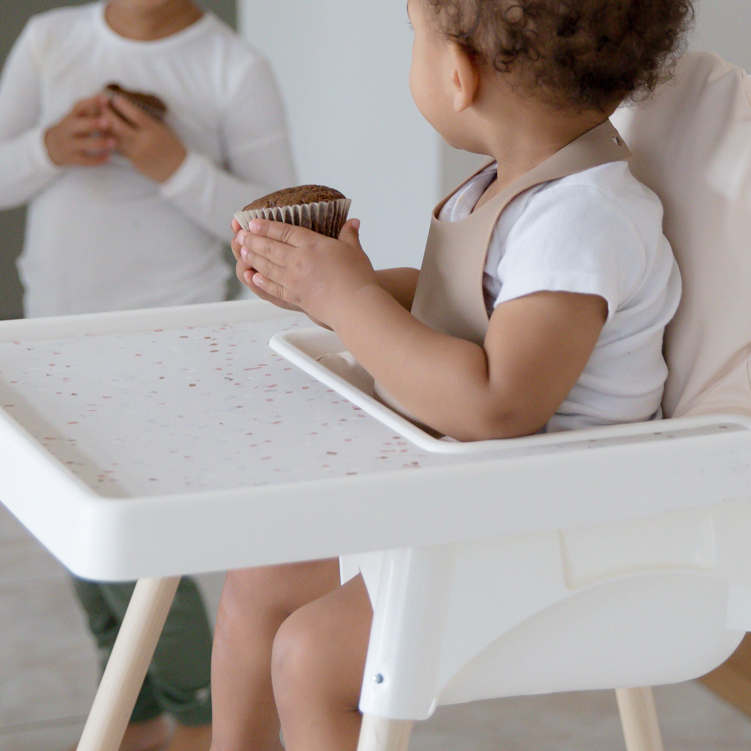 IKEA Highchair Silicone Placemat - Terrazzo on Milk