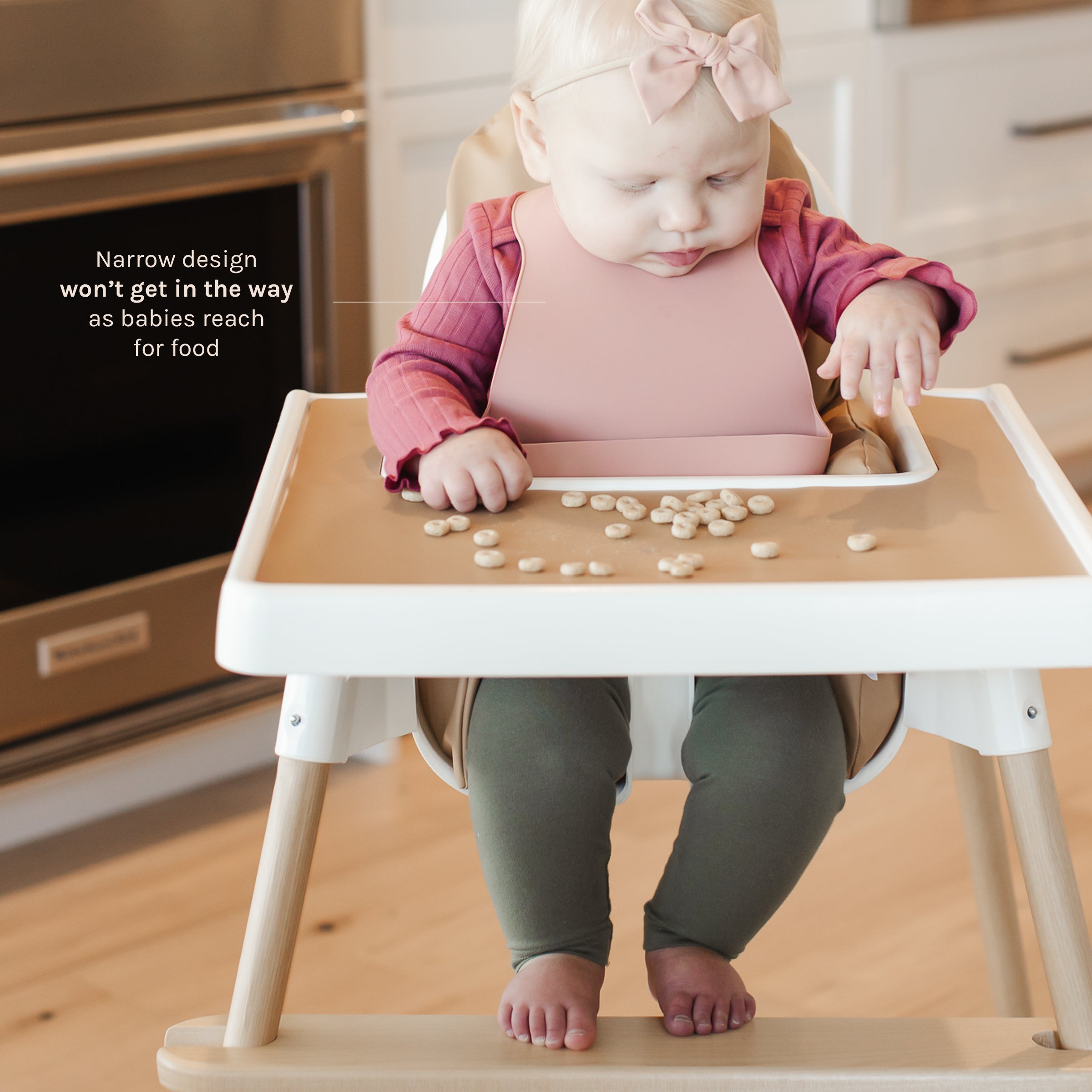 Silicone Bib - Blush Speckle
