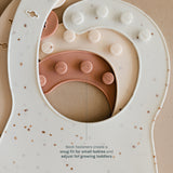 Silicone Bib - Blush Speckle