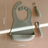 Silicone Bib - Blush Speckle