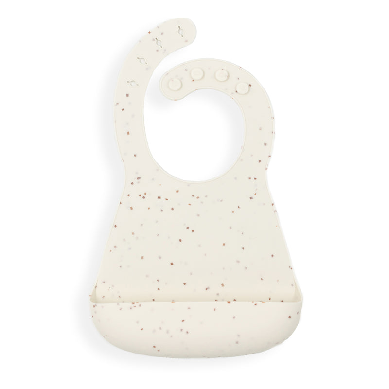Silicone Bib - Brown Speckle