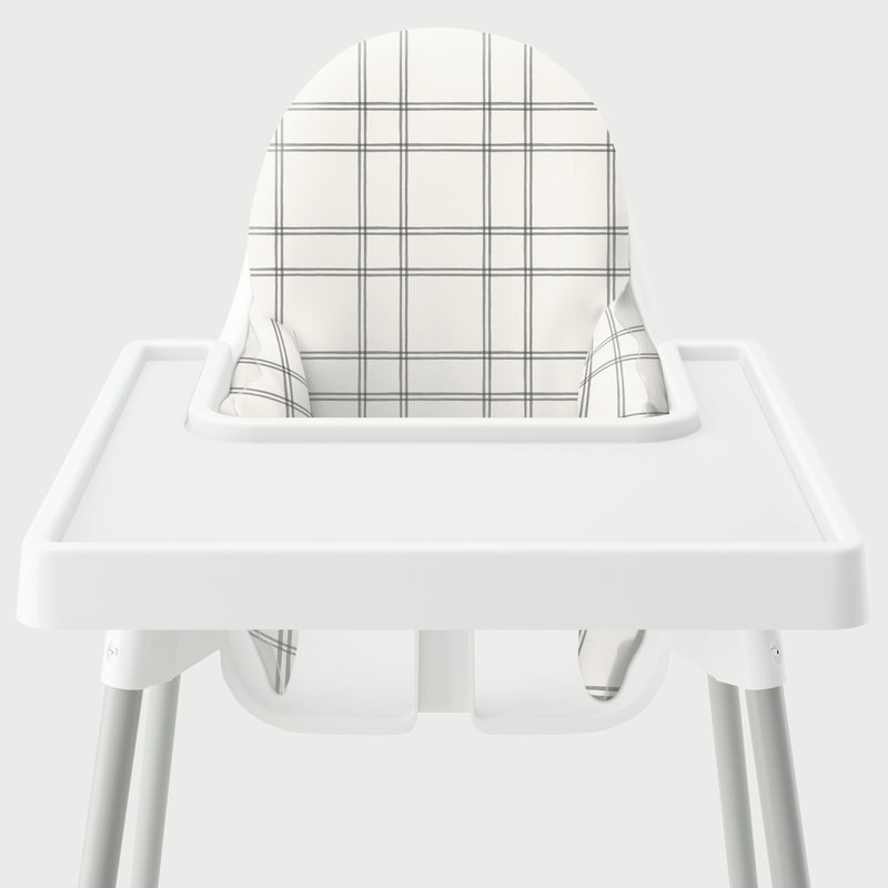 Highchair Cushion Cover - Modern Double Plaid