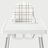 Highchair Cushion Cover - Modern Double Plaid