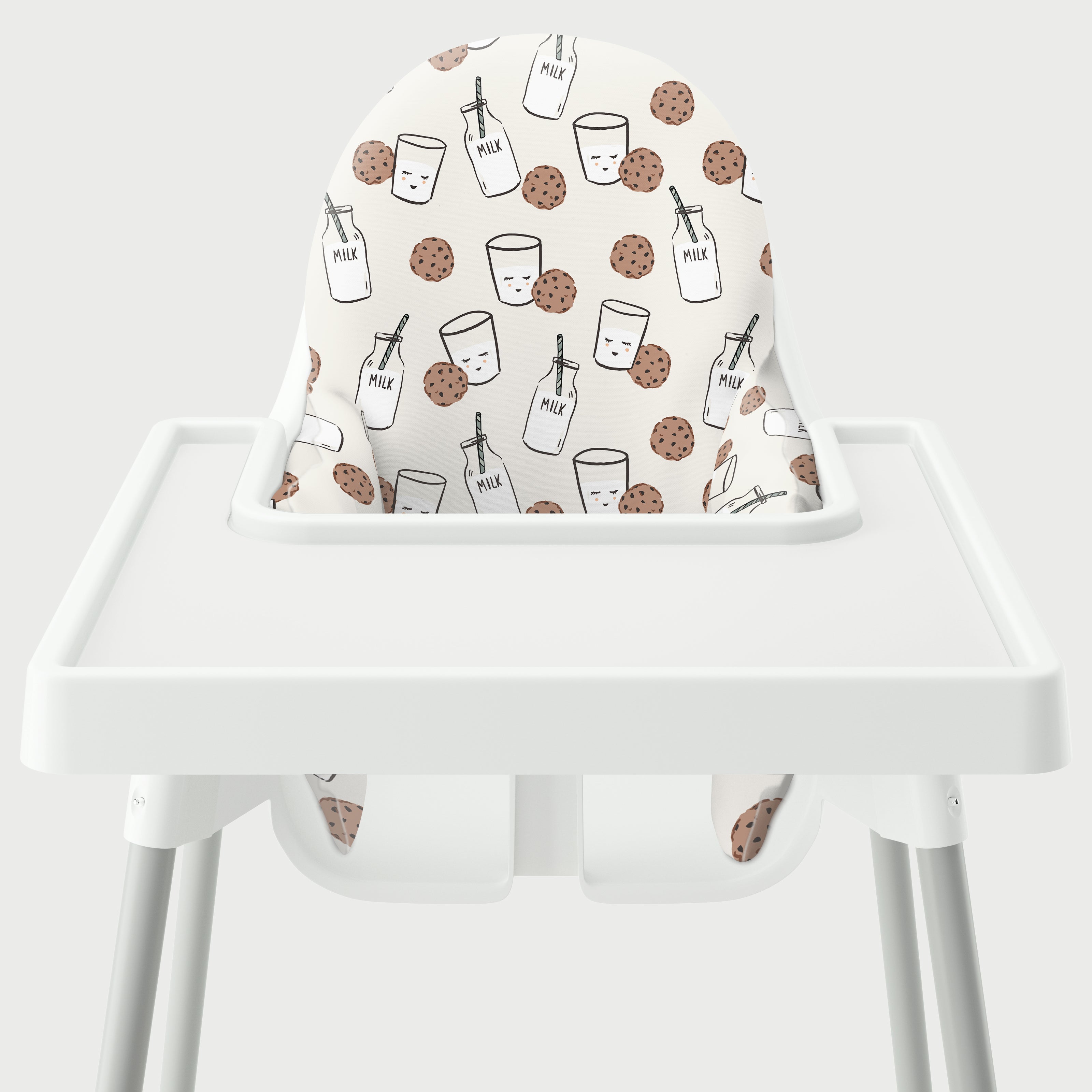 Highchair Cushion Cover - Cookies and Milk