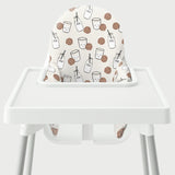 Highchair Cushion Cover - Cookies and Milk