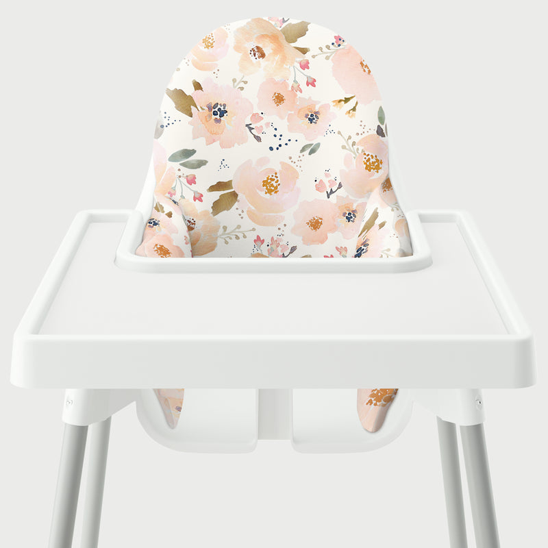 Highchair Cushion Cover - Peachy Blossoms