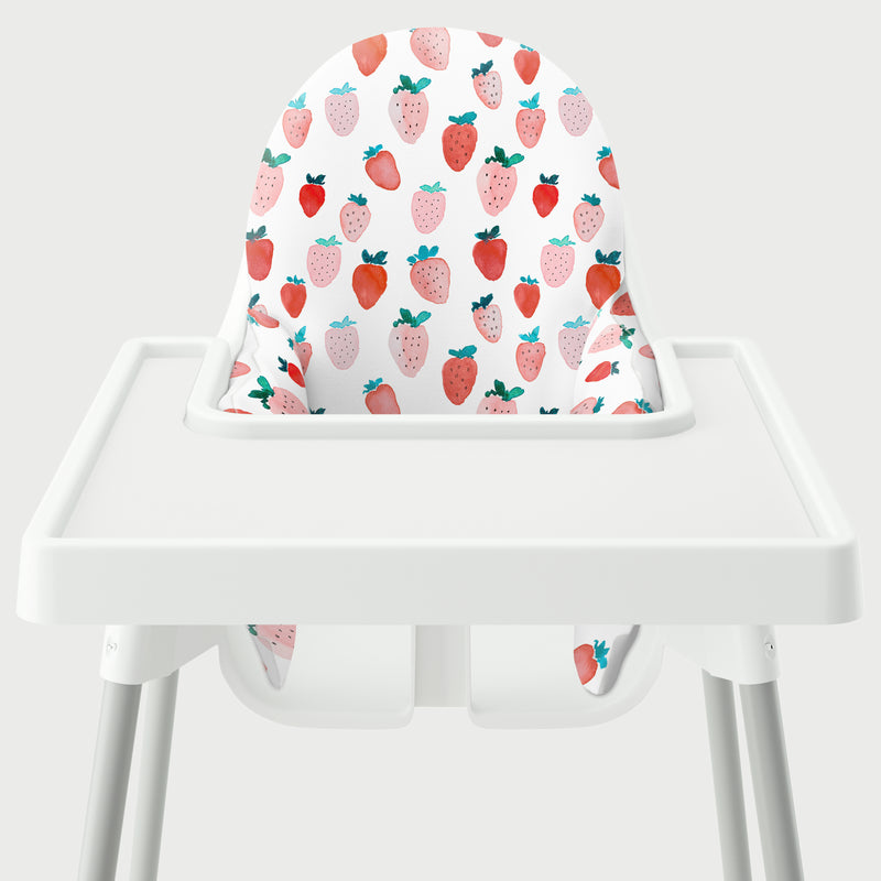 Highchair Cushion Cover - Ripe Strawberries