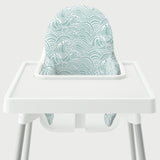 Highchair Cushion Cover - Beach Waves