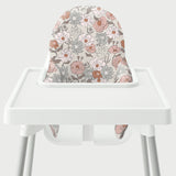 Highchair Cushion Cover - Poppy and Cosmos