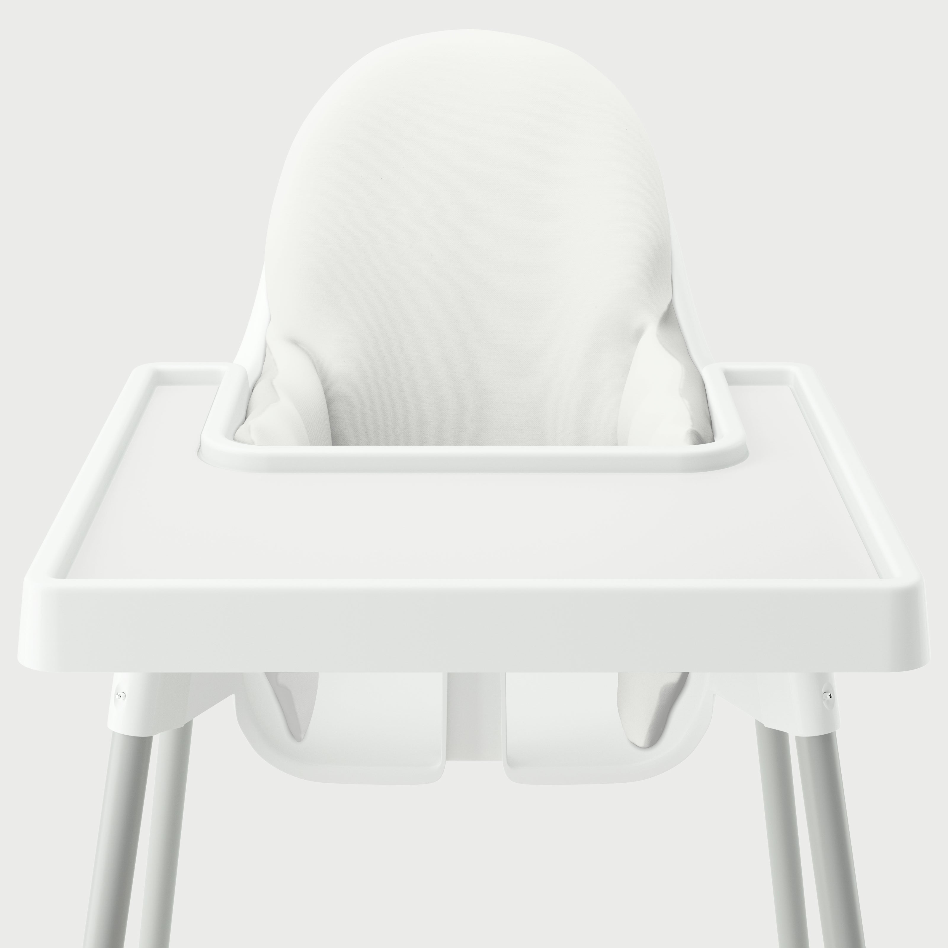Highchair Cushion Cover - Solid White