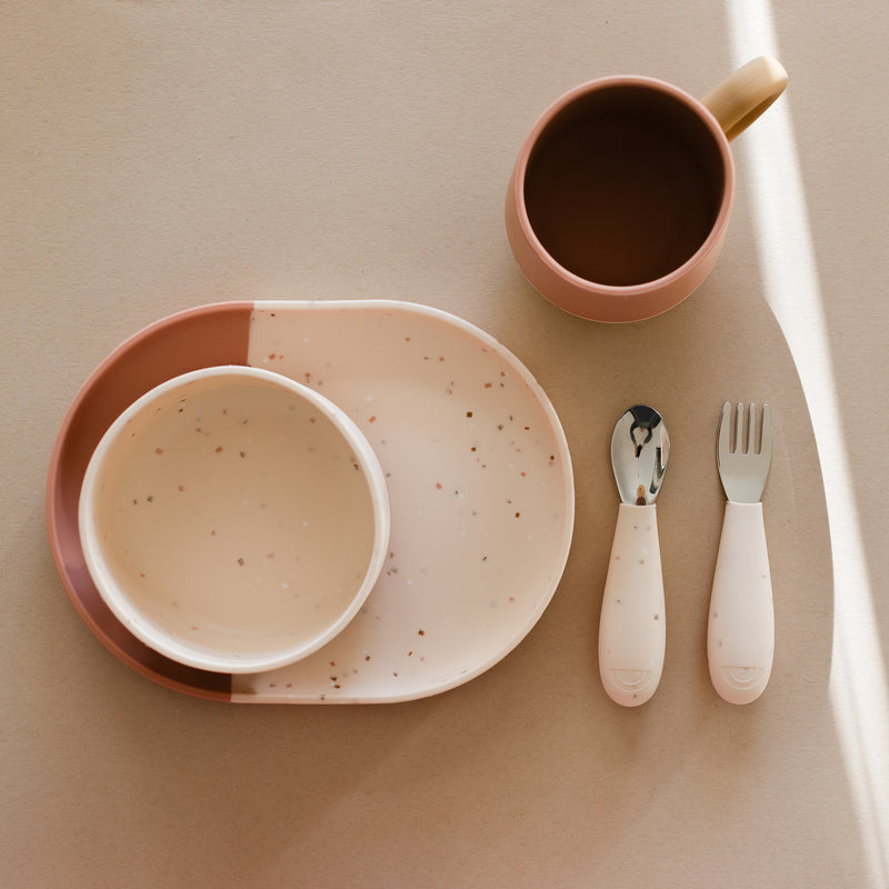 Dinnerware Bundle - Pale Terracotta/Blush Speckle