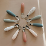 Fork and Spoon Set - Pale Terracotta