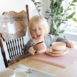 Silicone Bowl - Pale Terracotta/Blush Speckle