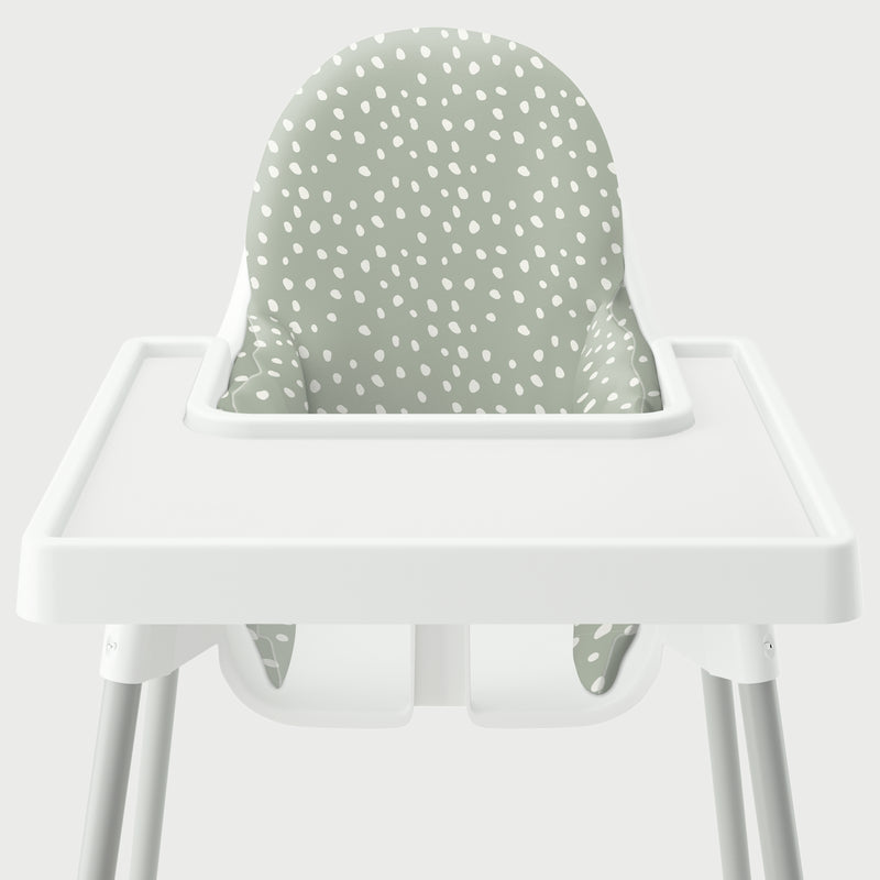 Highchair Cushion Cover - Beans on Sage