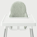 Highchair Cushion Cover - Beans on Sage