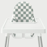 Highchair Cushion Cover - Jade Check It Out