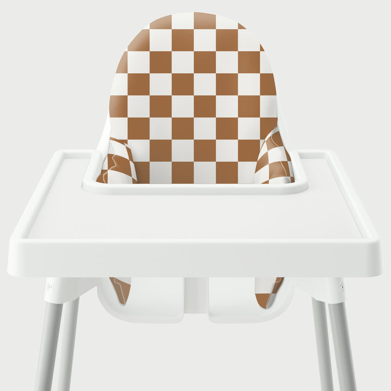 Highchair Cushion Cover - Rust Check It Out