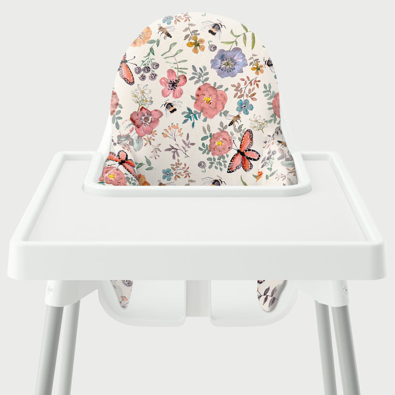 Highchair Cushion Cover - Meadow Watercolor