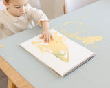 Large Silicone Splat Mat - Stone Grey