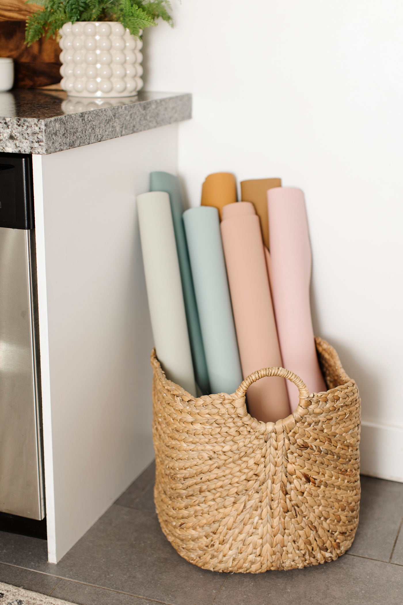 Large Silicone Splat Mat - Stone Grey