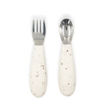 Fork and Spoon Set - Brown Speckle