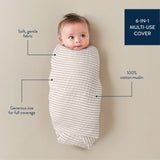 Breastfeeding Boss™ Striped Muslin Blanket
