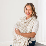 Breastfeeding Boss™ Checkerboard Muslin Blanket