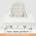 Less Than Perfect: Black Painted Dots COTTON Cushion Cover