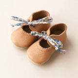 Tie Baby Mary Janes in Caramel SIZE 2