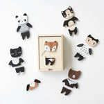 Mix & Match Animal Tiles - Dress Up Game - Wooden Toy