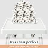 Less Than Perfect: Black Painted Dots COTTON Cushion Cover