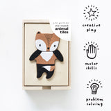 Mix & Match Animal Tiles - Dress Up Game - Wooden Toy
