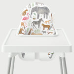 Highchair Cushion Cover - African Safari Animals
