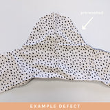 Less Than Perfect: Solid Grey Vegan Leather Cushion Cover