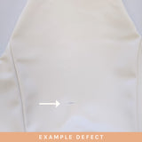 Less Than Perfect: Solid Grey Vegan Leather Cushion Cover