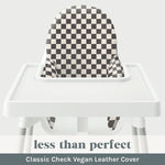 Less Than Perfect: Classic Check Vegan Leather Cushion Cover