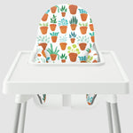 Highchair Cushion Cover - Cotton Painted Houseplants