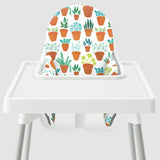 Highchair Cushion Cover - Cotton Painted Houseplants