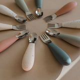 Fork and Spoon Set - Pale Terracotta