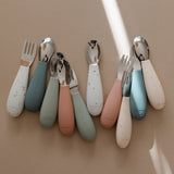 Fork and Spoon Set - Pale Terracotta