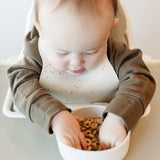 Silicone Bib - Brown Speckle