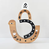 Bamboo Nesting Bird - Wooden Stacker Puzzle Toy