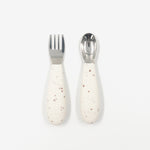 Fork and Spoon Set - Brown Speckle