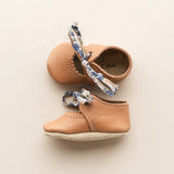 Tie Baby Mary Janes in Caramel SIZE 2