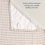 Breastfeeding Boss™ Striped Muslin Blanket