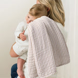 Breastfeeding Boss™ Striped Muslin Blanket