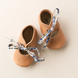 Tie Baby Mary Janes in Caramel SIZE 2
